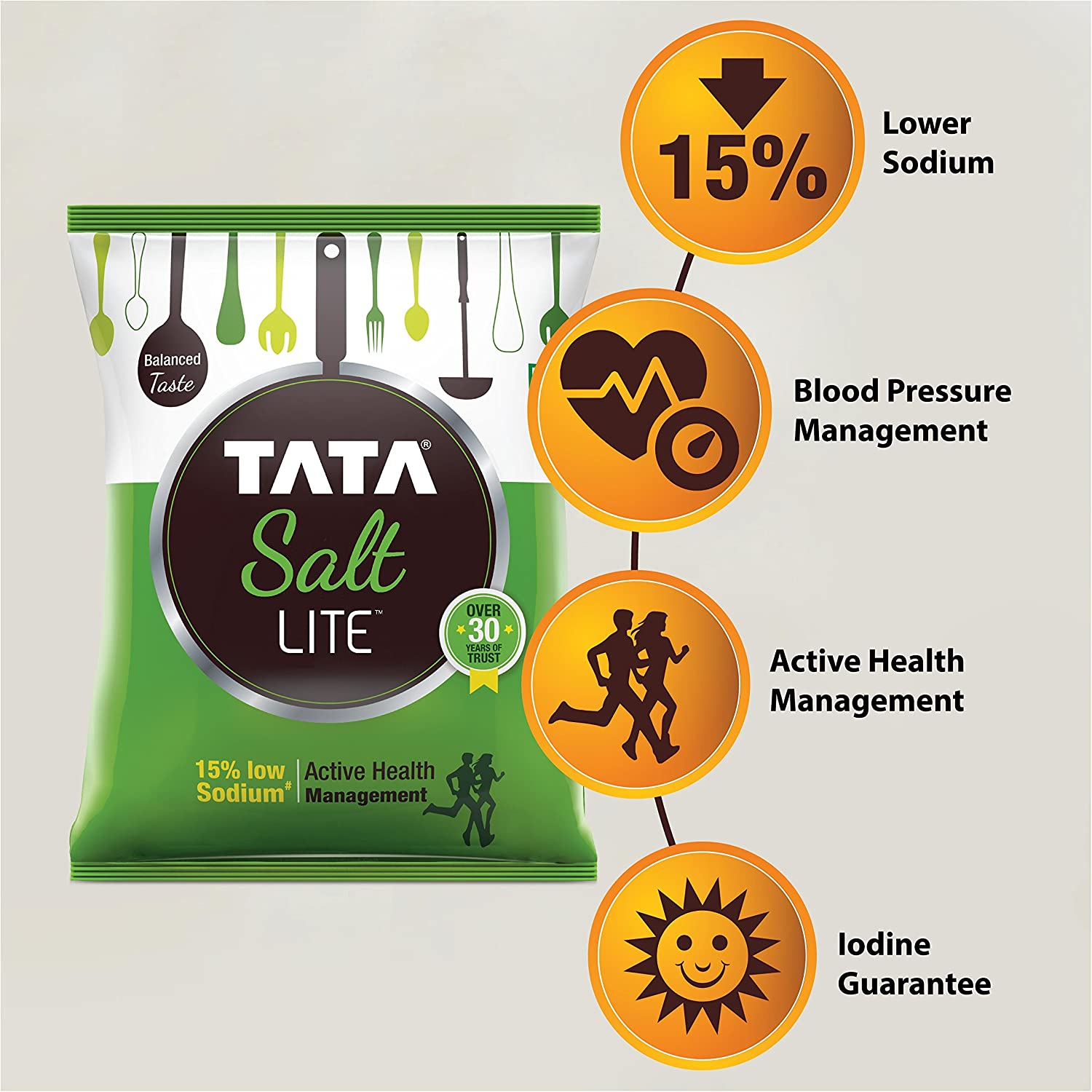 TATA SALT LITE LOW SODIUM IODISED